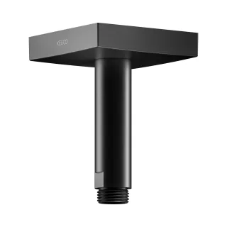 Keuco Black Selection Brausearm für Deckenanschluss, Ausladung 100, eckig, schwarz matt 53089370102