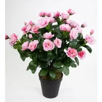 Kunstblume Azalee 40cm im Topf ZF Kunstpflanzen Kunstblumen künstliche Pflanzen Blumen, Seidenblumen Roß, Höhe 40 cm, Rosa-Pink