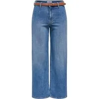 ONLY High-waist-Jeans ONLMADISON HW WIDE BELT DNM TAI635 Baumwollmischung
