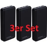 OUTMARK SWIFTER 20.000mah, 2x USB-A Ausgang, 1x USB-C Ladeeingang Akku Powerbank 20000 mAh, Fast Charge 2 x 2,4A