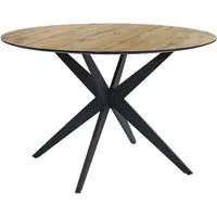 Jockenhöfer Gruppe Esstisch Thilo, stilvolle Wildeiche-Optik, melaminbeschichtet, 120 cm Durchmesser