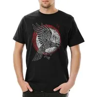 Urban Backwoods Print-Shirt Norse Raven Herren T-Shirt Runes Wikinger Raben Wallhalla Thor Odhin (1-tlg) Vikings Hugin Munin Raben