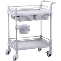 Steinberg Systems Regalwagen Laborwagen Aufbewahrungswagen Labor Rollwagen 2 Ablagen 2 Fächer 40 kg