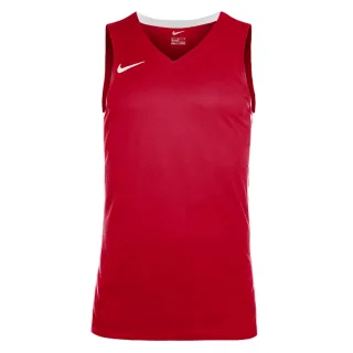 Nike - "Team" Basketball-Trikot für Herren, V-Ausschnitt (Universitäts-Rot/Weiß)
