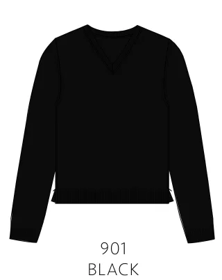 IN LINEA - NOS Pullover, V-Ausschnitt 901 black - Gr. - 48
