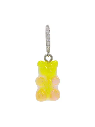 Fashionbox Charm rhodiniert Gummibär gelb/pink Zirkonia weiss