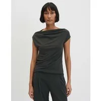 someday Kurzarmshirt Kilippa aus weichem Jersey Mit fließendem Fall und elegant drapierter Optik