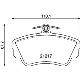 Hella Bremsbel?ge vorne Volvo 440 460 480