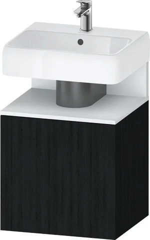 Duravit Qatego Waschtischunterbau wandhängend Eiche Schwarz Matt 490x420x645 mm - QA4077L18160000 QA4077L18160000