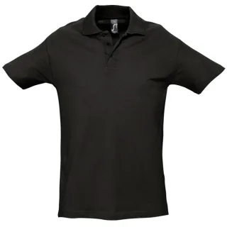SOLS Herren Spring II Kurzarm-Poloshirt (Schwarz)