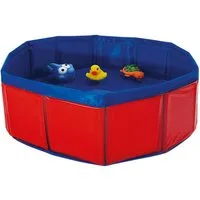 Nobby Hundepool Katzenpool mit Spielzeug rot/blau