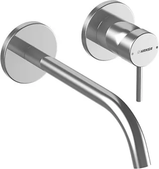 Hansa Waschtisch Wandbatterie 225 mm Hansapublic 5793 Fertigmontage-Set verchromt 57932171