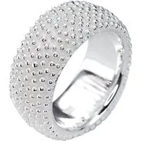 SILBERMOOS Silberring Bandring "Punkt für Punkt", 925 Sterling Silber