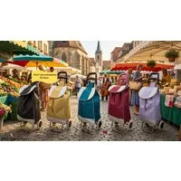 steinwohn Einkaufstrolley - klappbar 38L – leicht & stabil – wetterfest, - mit Reißverschlusstasche – Metallgestell & 600D-Polyester