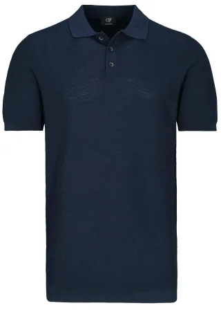 COMMANDER Finest Clothing - Polo-Pullover, 1/2 Arm dark navy - Gr. - 3XL