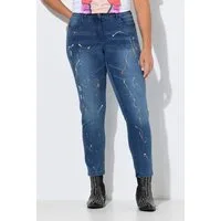 Angel of Style Regular-fit-Jeans Jeans Emma Slim Fit 5-Pocket Farbspritzer