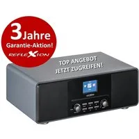 Reflexion HRA19DAB Design DAB+ Radio mit TFT Farbdisplay Digitalradio (DAB) (Digitalradio (DAB), UKW-Radio, 160 W, DAB+ Radio, AUX, CD-Player, Weckfunktion, Equalizer, Bluetooth)