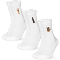 OCCULTO Basicsocken Damen & Herren Motiv Tennissocken 3er Pack (Modell: Robin) (3-Paar)