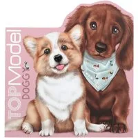 Depesche Malvorlage Top Model Doggy Hunde Malbuch Buch inkl. Sticker Ausmalbuch