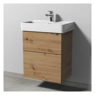 Sanipa 3way Waschtischunterbau zu Laufen Pro S Waschtisch mit 2 Auszügen, Eiche Natural-Touch SM78585