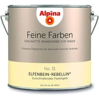 Alpina Wandfarbe Alpina Feine Farben 2,5 Ltr. No. 31 Elfenbein-Rebellin