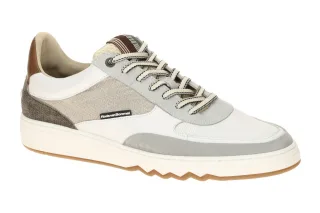 Floris van Bommel FvB 10143-60-01 Herrensport-Sneaker wei? Glattleder/Velours...
