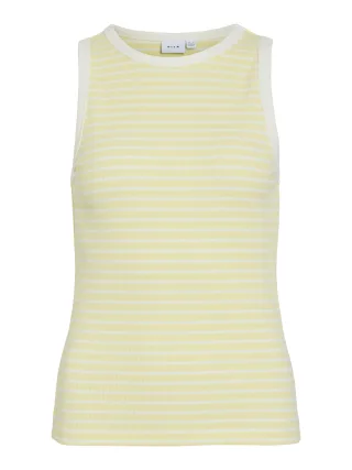 VILA - VISOLA S/L TANK TOP - NOOS Pastel Yellow - Gr. - M