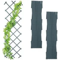 relaxdays Rankgitter Ausziehbares Rankgitter 3er Set