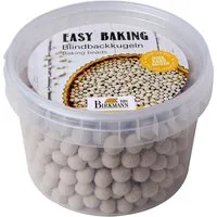 Birkmann Blindbackkugeln EASY BAKING, Beige, Transparent, Keramik, Kunststoffdose, für Backformen bis Ø 28 cm