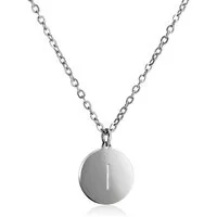 Kim Johanson Kette mit Anhänger Buchstaben A-Z in Silber (1-tlg), Edelstahl, mit deinem Lieblingsbuchstaben, silberfarben