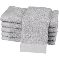 ROSS Gästehandtücher Harmony, Frottier (Packung, 6-St), 100 % Baumwolle, Hoch Tief Struktur, viele Farben