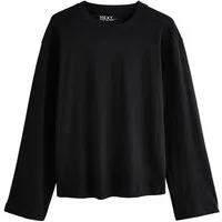 Next Langarmshirt Relaxed Fit Langarmshirt mit Rundhalsausschnitt (1-tlg)