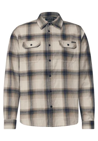 Street One - Kariertes Freizeithemd beige - Gr. - XL