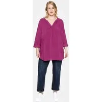 Sheego Klassische Bluse Tunika 3/4-Arm