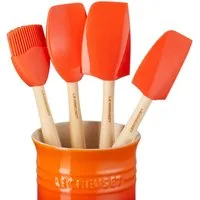 LE CREUSET Kochbesteck-Set Classic Kochkellen-Set 5tlg. Craft, 1.1 L, Ofenrot, 91057001090000