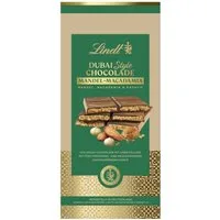 LINDT Schokolade, Lindt Dubai Style Chocolate Tafel Mandel Macadamia Packung 150g