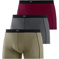 H.I.S Boxer Boxershorts für Herren (Packung, 3-St) mit schmalen Piping an den Seiten