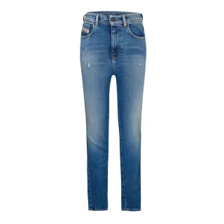 Diesel Damen Slandy Denim High Rise Straight Jeans (Blaue Jeans)