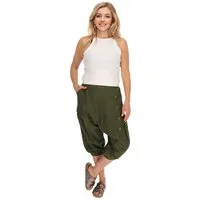 KUNST UND MAGIE Haremshose Kurze Aladin Hose Unisex 3/4 Baggy Pants Hippie Baumwoll Haremshose