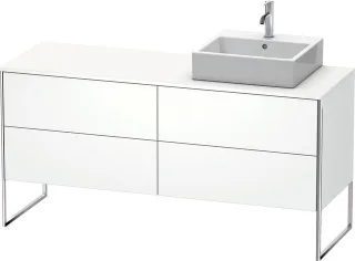 Duravit XSquare Konsolenwaschtischunterbau bodenstehend Weiß Matt 1600x548x778 mm - XS4924R1818 XS4924R1818