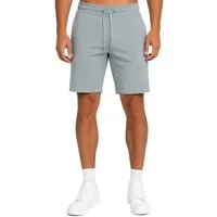 Reichstadt Sweatshorts Herren Regular Fit Kurze Hose Marken-Stick 23RS036 mit Stitching am Hosenbein