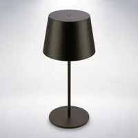 Briloner Leuchten LED Tischleuchte Tischlampe kabellos Akku Touch Dimmbar USB-C, LED wechselbar, 2700K, 9,5x20,5 cm, Indoor/Outdoor, Balkon, Terrasse, Wohnzimmer