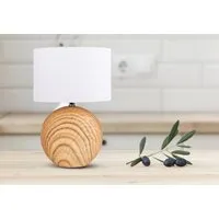 näve Tischleuchte Woody, Ein-/Ausschalter, ohne Leuchtmittel, Keramik Tischleuchte, E14, max. 40W, Höhe: 31,5cm, inkl. Kippschalter