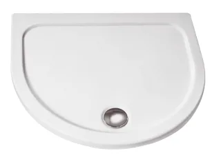 HSK Acryl Halbkreis-Duschwanne super-flach 110 x 90 x 3,5 cm, ohne Schürze 535110-bahama-beige