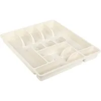 Engelland Besteckkasten Besteckeinsatz für Schubladen 40 cm (Vorteils-Set, 1 St., 45 x 39 x 5 cm), BPA-frei, robuster PP-Kunststoff, für alle handelsüblichen Schubladen