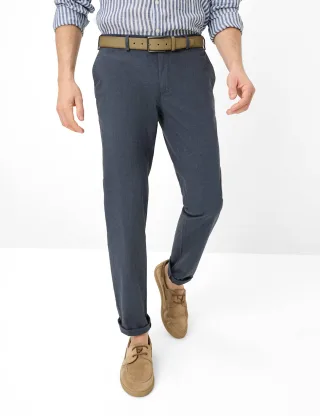 Brax Herren Chino Style SILVIO MONOCHROME, dunkelblau, Gr. 40/32