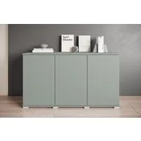 OTTO home Sideboard Kenia, moderne grifflose Kommode mit 3 Türen, Breite 120 cm (1 St), Push-to-Open-Fronten, höhenverstellbaren Einlegeböden