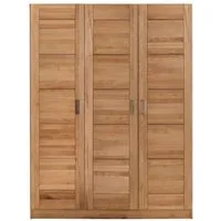 moebel-store24 Kleiderschrank Pia 3 (Kernbuche) zeitloses Design
