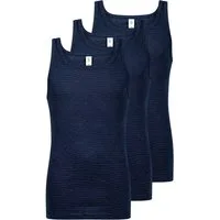 ESGE - Die Wäsche-Macher Unterhemd 3er Pack - Feinripp Jeans (Spar-Set, 3-St) Unterhemd / Tanktop - Baumwolle - Strapazierfähig