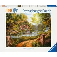 Ravensburger Puzzle Cottage am Fluß, 500 Puzzleteile, Made in Germany